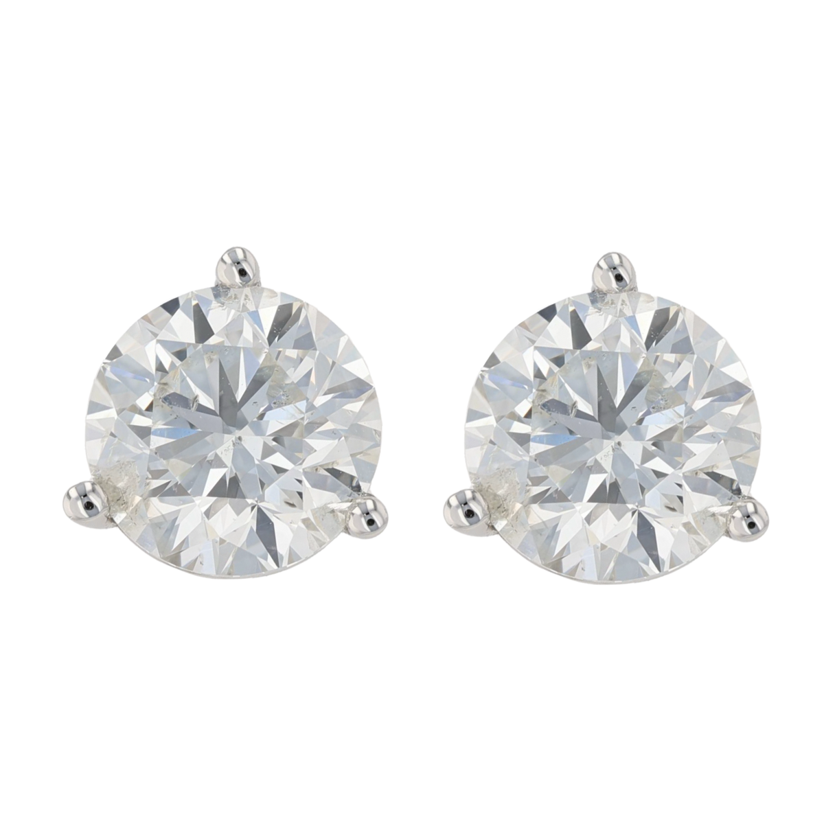 Beladora 'Bespoke' Princess-cut Diamond Stud Earrings, 1.08 total carats,  E/VVS2, in Platinum