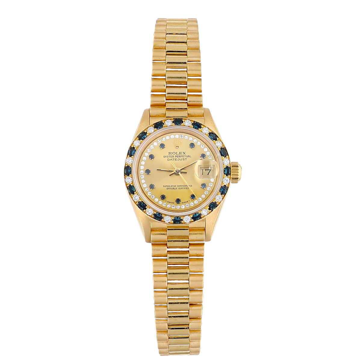 Womens presidential 2025 rolex with diamonds