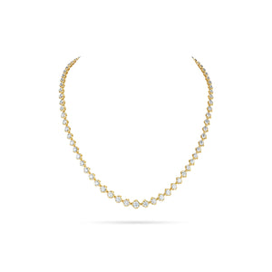 A Link Abbracci 10.34 ctw 18K Yellow Gold Graduated Diamond Necklace