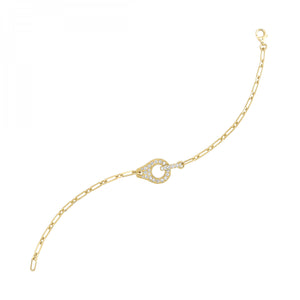 14K Chain Link Diamond Fashion  Bracelet (0.50CTW)
