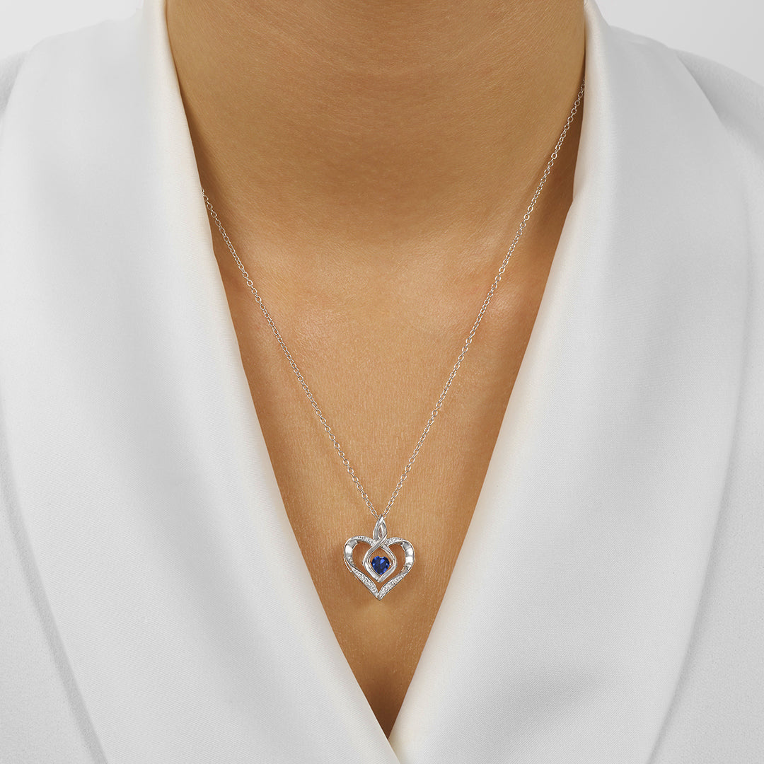 Diamonds in deals rhythm heart necklace