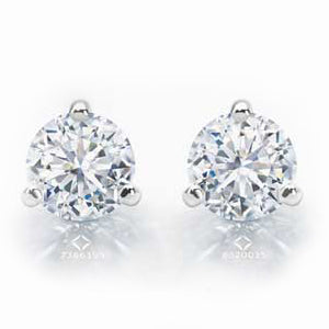 2.01 CTW Diamond Studs set in 18K White Gold- IDC Forevermark Collection