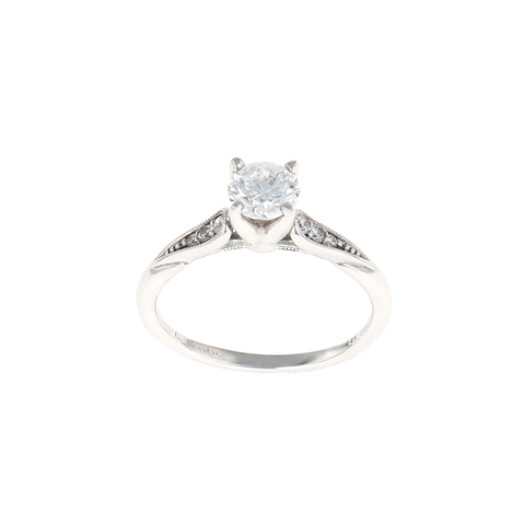 Gabriel & Co Complete Round Engagement Ring (0.78CTW)