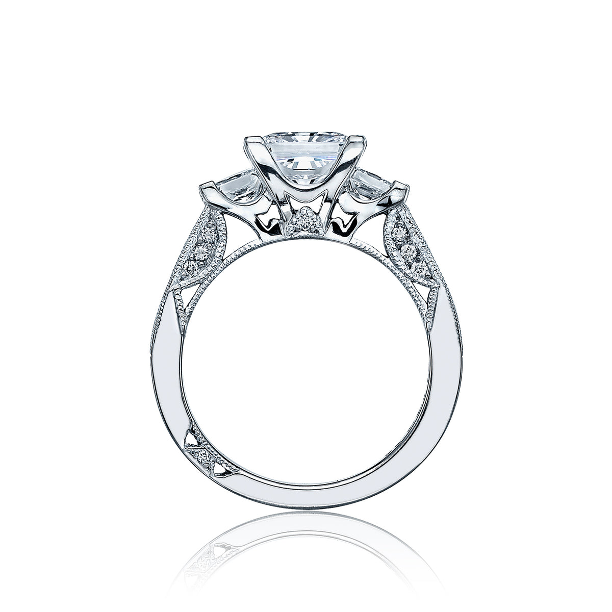 Tacori 18k White Gold Simply Tacori Princess Diamond Engagement Ring
