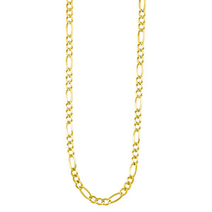 14K 5.75mm Solid Figaro Classic Chain 22in