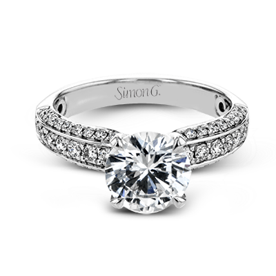 Simon G. 2ct Engagement Ring LR2206 WHITE 18K SEMI 1