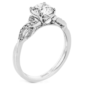 Simon G. Engagement Ring LR2997 WHITE 18K SEMI WHITE
