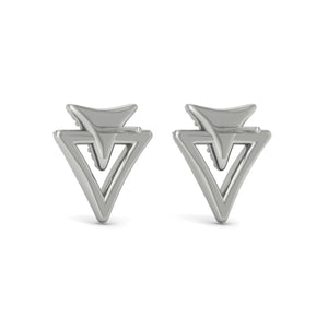Vlora Miravel 14K Diamond Double Trinity Open Stud Earrings (0.83CTW)