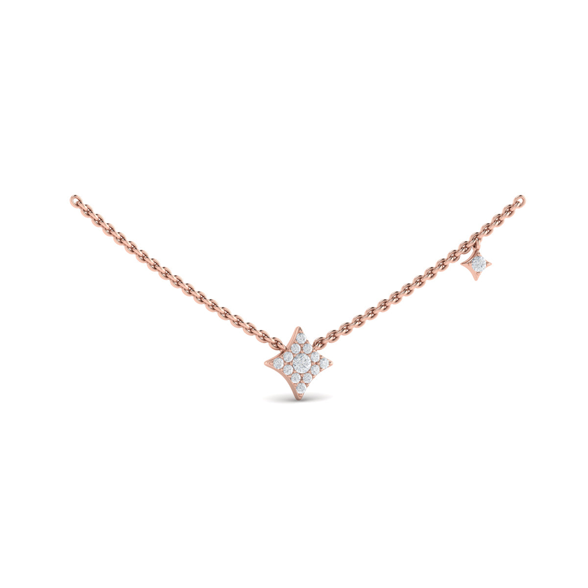 blossom bb star pendant necklace