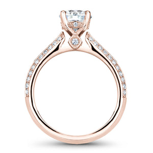 Noam Carver Rose Gold Knife Edge Diamond Engagement Ring (0.31 CTW)