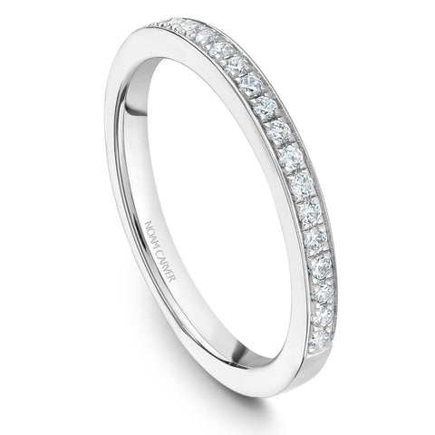Noam Carver White Gold Octagonal Halo Diamond Engagement Ring (0.49 CTW)