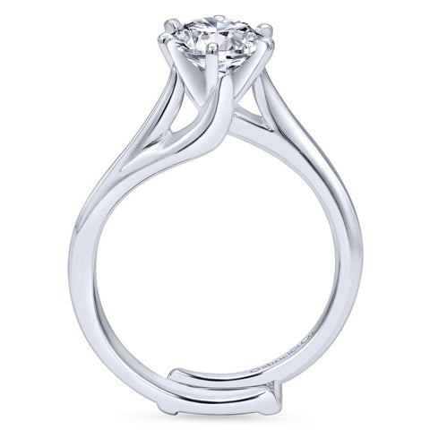 Gabriel Bridal Collection White Gold Bypass Engagement Ring