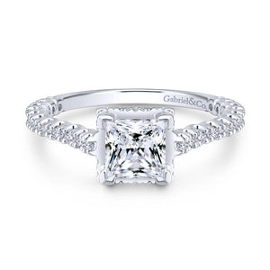 Gabriel Crown Collection White Gold Straight Engagement Ring (0.4 CTW)