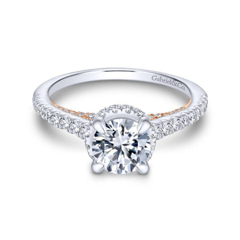 Gabriel Crown Collection White Gold Straight Engagement Ring (0.67 CTW)