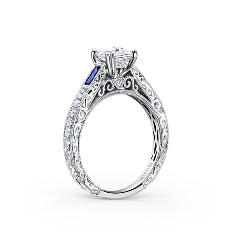 KirkKara Charlotte Princess Diamond Diamond Engagement Ring