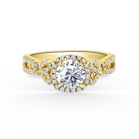 KirkKara Pirouetta Round Diamond Diamond Engagement Ring