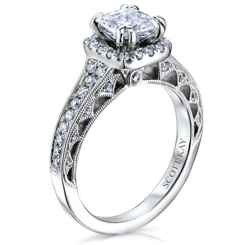Scott Kay Heaven's Gates Engagement Ring (0.47  CTW)