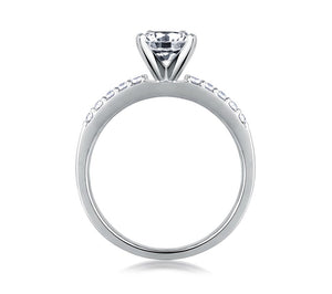 A.JAFFE Classics Round Diamond Diamond Engagement Ring (0.17 ctw)