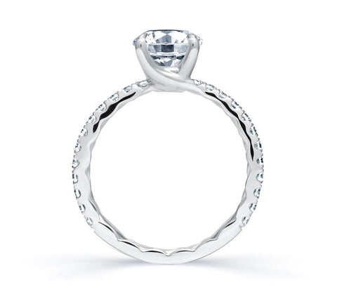 A.JAFFE Classics Round Diamond Diamond Engagement Ring (0.33 ctw)