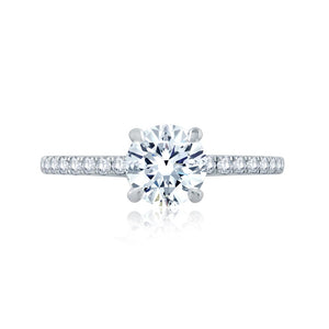 A.JAFFE Classics Round Diamond Diamond Engagement Ring (0.28 ctw)