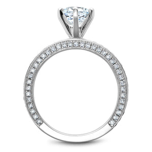 Noam Carver White Gold Vintage Diamond Engagement Ring (0.64 CTW)