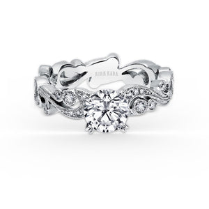 KirkKara Angelique Round Diamond Diamond Engagement Ring