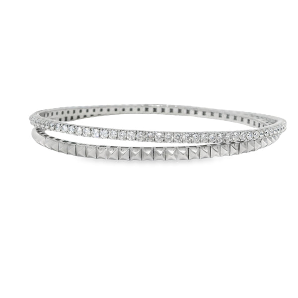 White Gold Diamond Wrap Bracelet