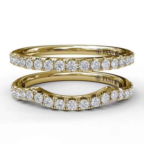 FANA Diamond Wedding Band Gold 26