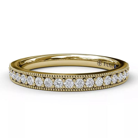 FANA Diamond Wedding Band Gold 36