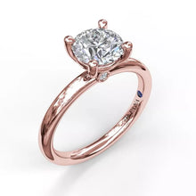 Load image into Gallery viewer, FANA Classic Round Cut Solitaire Engagement Ring