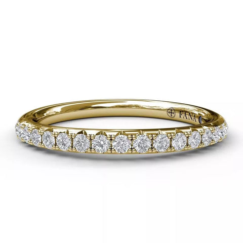 FANA Diamond Wedding Band Gold 31