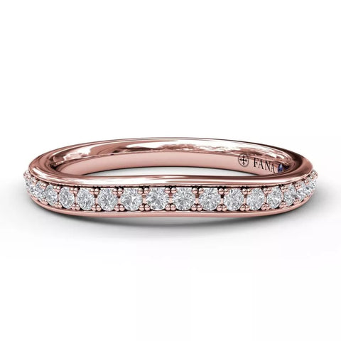 FANA Diamond Wedding Band Rose 18