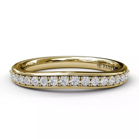 FANA Diamond Wedding Band Gold 18