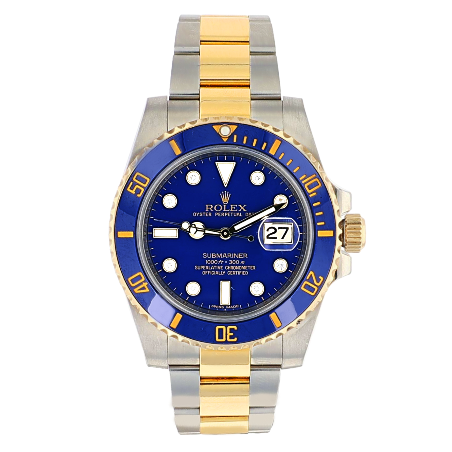 Rolex 116613LB Submariner Date Rolesor Oystersteel & 18K Yellow Gold 40mm (Pre-owned)