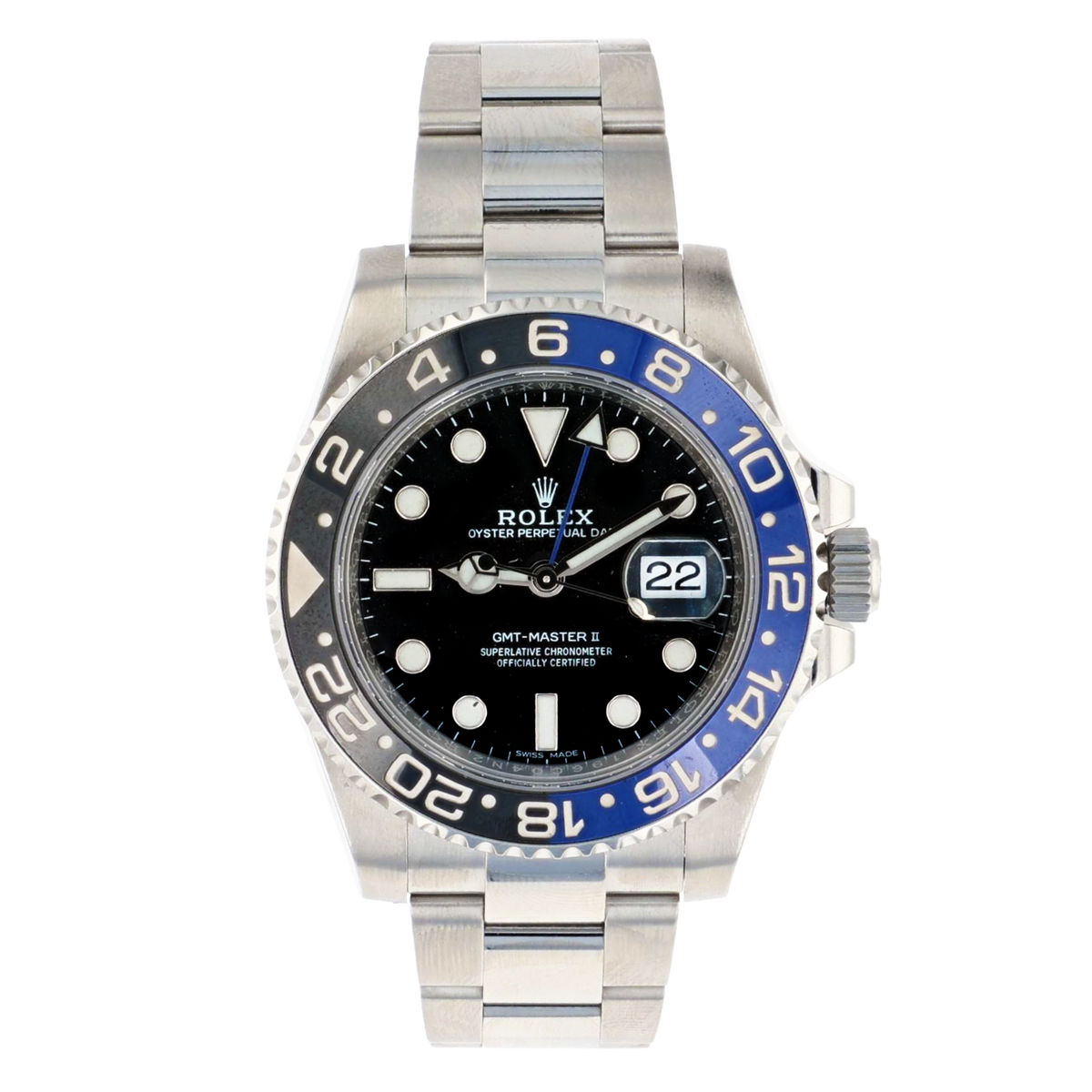 Rolex 116710BLNR GMT Master II Batman Oystersteel 40mm (Pre-owned)