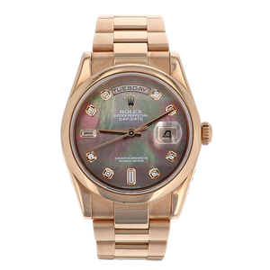 Rolex Day Date 118205 18k Rose Gold 36mm