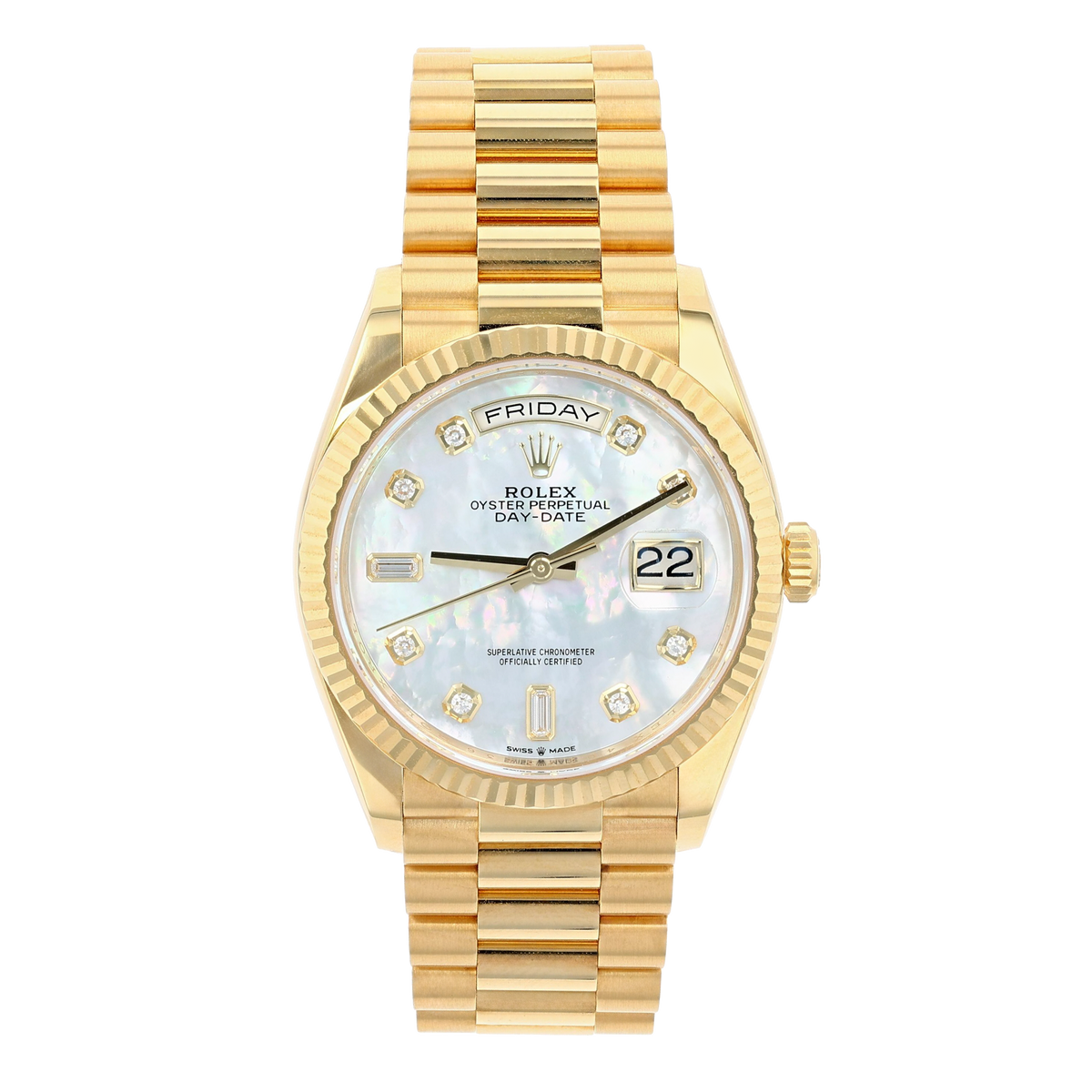 Rolex Presidential Day-Date 128238 18K Yellow Gold 36mm (Pre-owned)