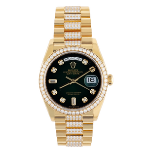 Rolex 128348RBR Day-Date Presidential 18K Yellow Gold 36mm
