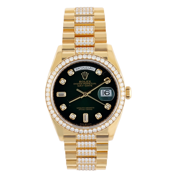 Rolex 128348RBR Day-Date Presidential 18K Yellow Gold 36mm (Pre-owned)