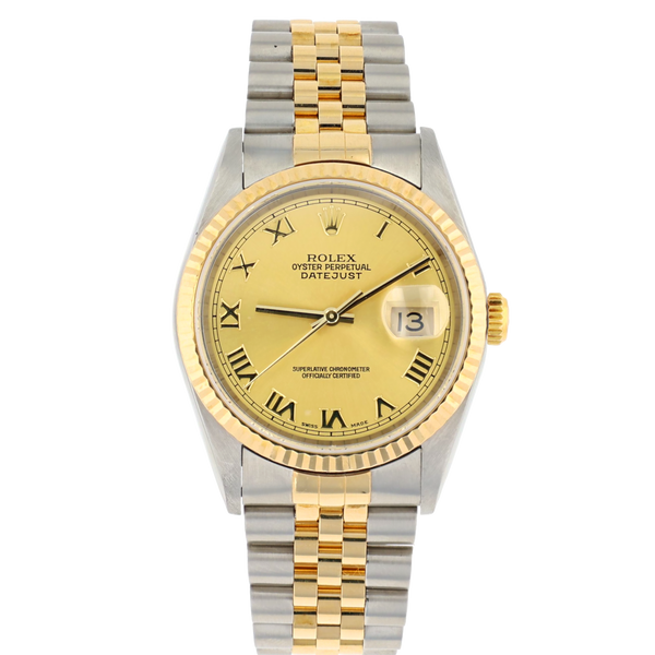 Rolex 16233 Datejust Rolesor Oystersteel & 18K Yellow Gold 36mm (Pre-owned)