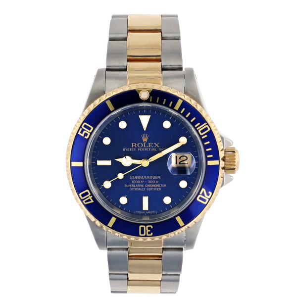 Rolex 16613 Submariner Rolesor Oystersteel & 18K Yellow Gold 40mm (Pre-owned)