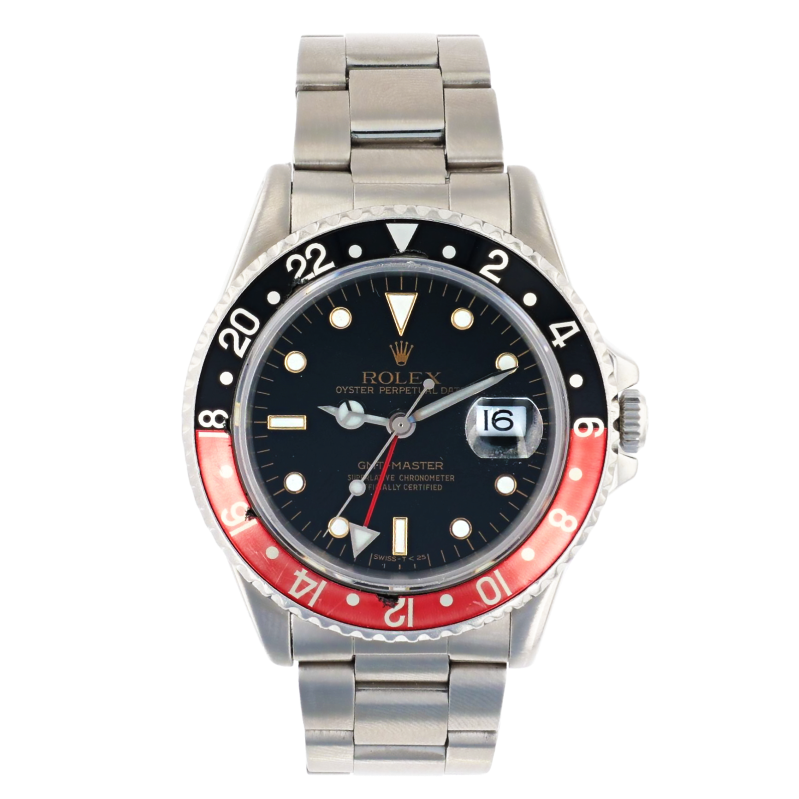 Vintage Rolex 16710 GMT Master II Date Coke Oystersteel 40mm