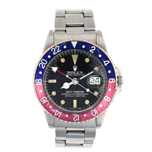 Vintage Rolex 1675 GMT Master Date Tropical Dial Oystersteel 40mm