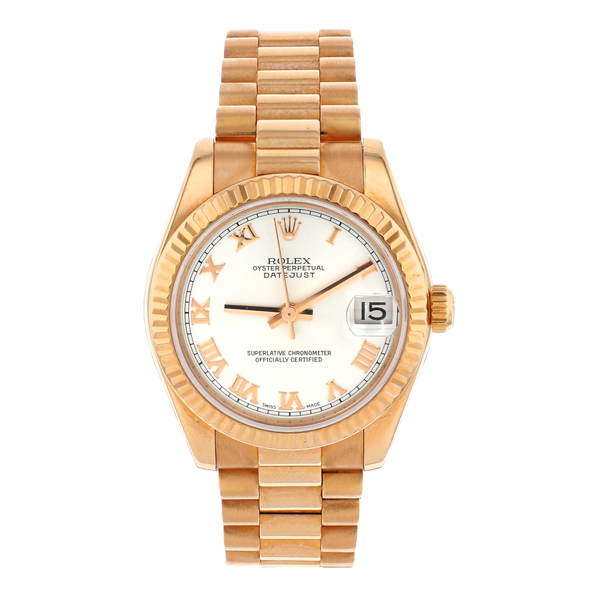 Rolex 178275 Datejust President 18K Everose Gold 31mm