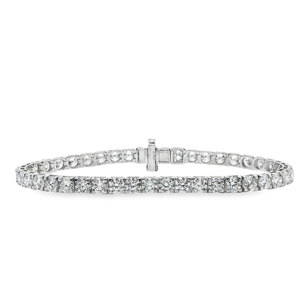 10.00ctw Lab-Grown 4-Prong Tennis Bracelet 14KW