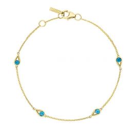 Tacori 14k Yellow Gold Petite Gemstones Bracelet