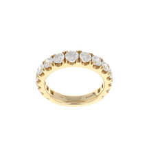 Load image into Gallery viewer, 18k Yellow Gold Graduating Diamond Band (2.00CTW)