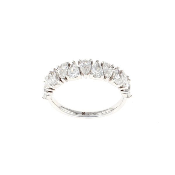 Pear Upside Down Diamond Band (1.64CTW)