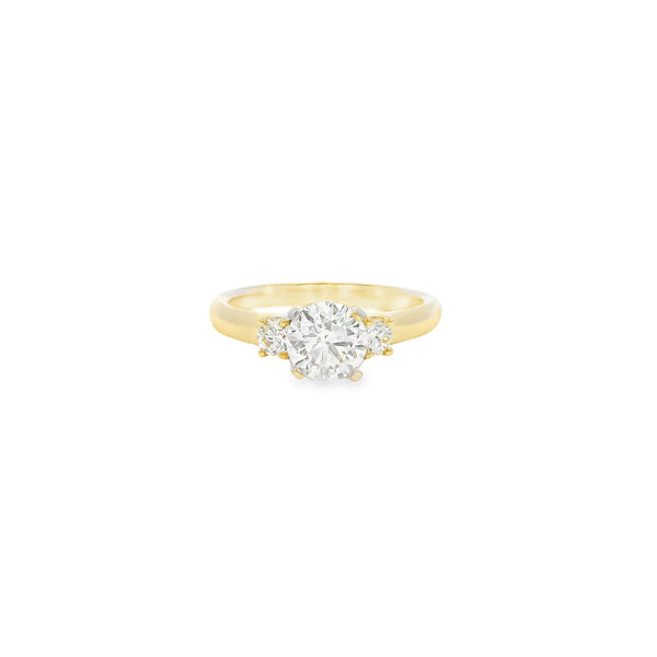 3 Stone Semi Diamond Ring