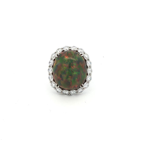 13.06 Cabochon Opal Ring